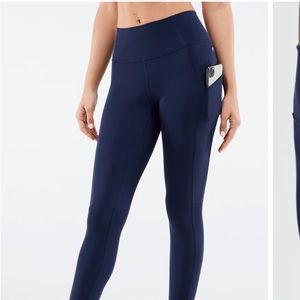 Fabletics pure lux 7/8 navy leggings